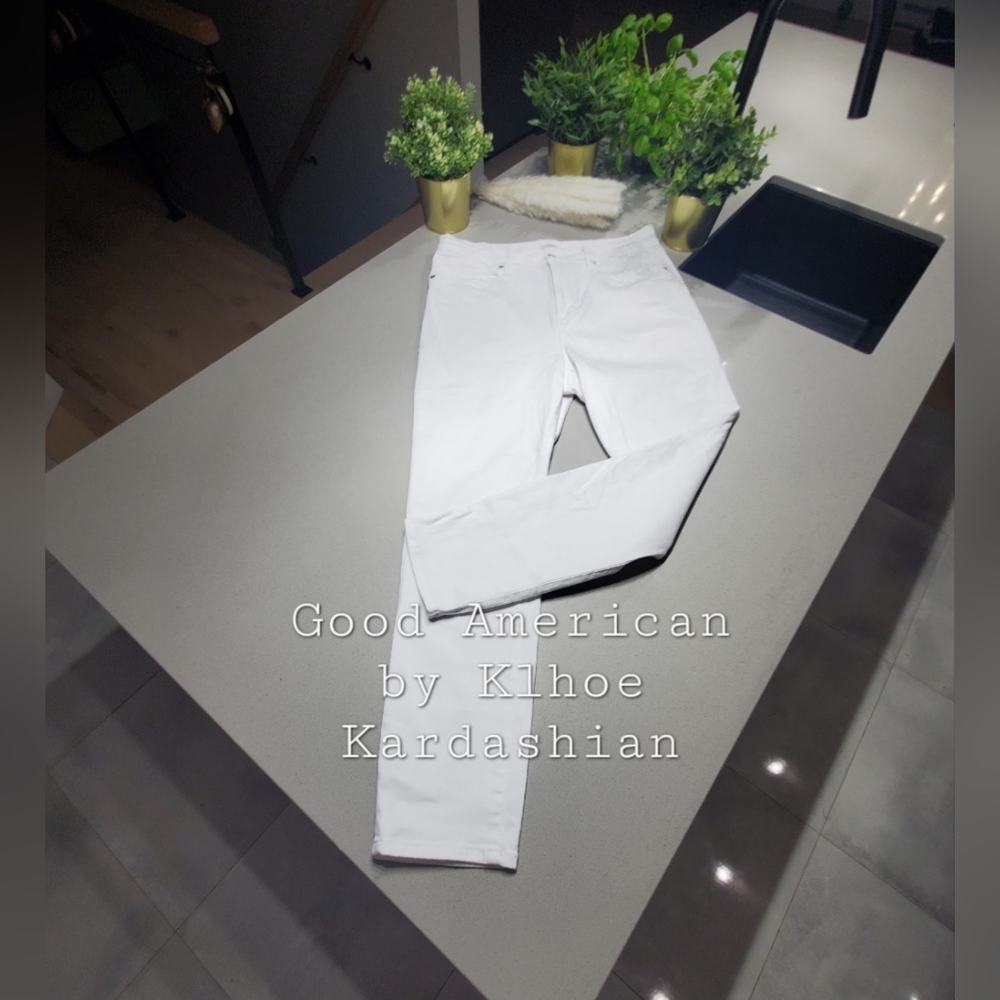 GOOD AMERICAN BY KHLOÉ KARDASHIAN Sublime Jeans Blanc Extensible
